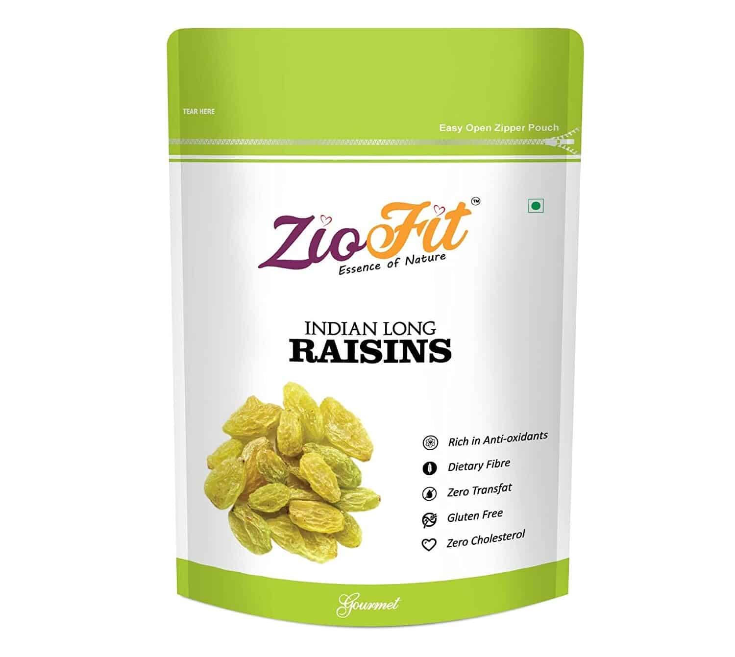 Ziofit Indian Long Raisins, 200g (Buy 1 Get 1 Free)