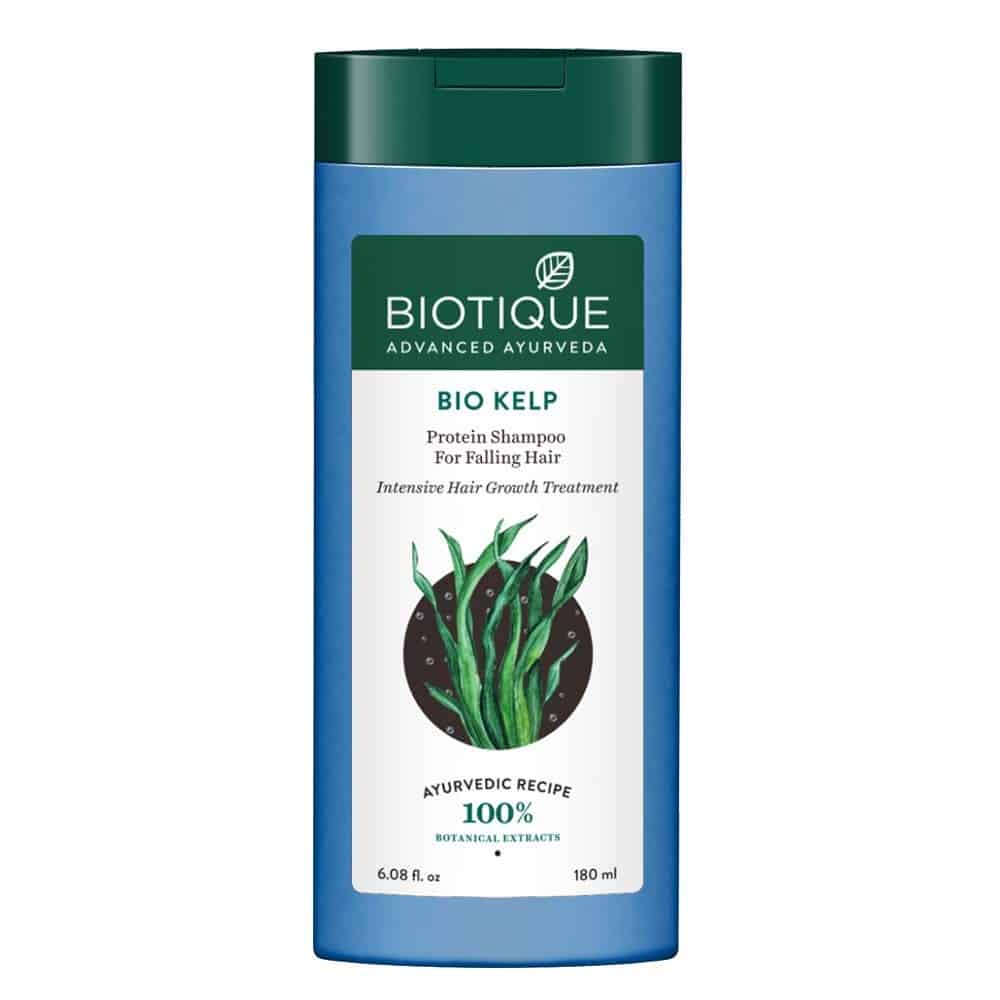Biotique Bio Kelp Protein Shampoo for Falling Hair Intensive Hair Regrowth Treatment, 180ml