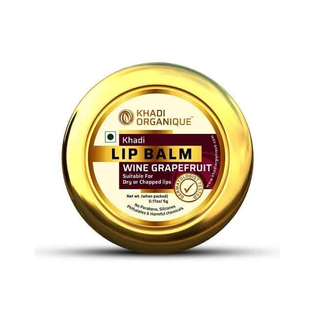 Khadi Organique Wine Grapefruit Lip Balm 5g