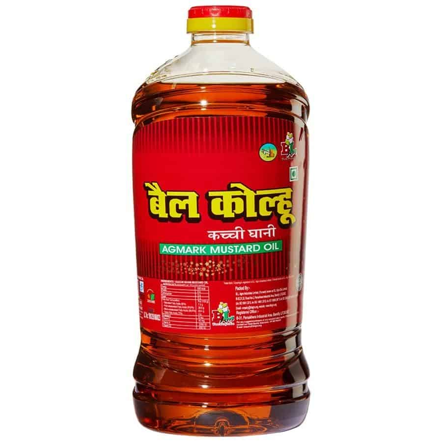 Bail Kolhu Kachi Ghani Mustard Oil, 2 Liter