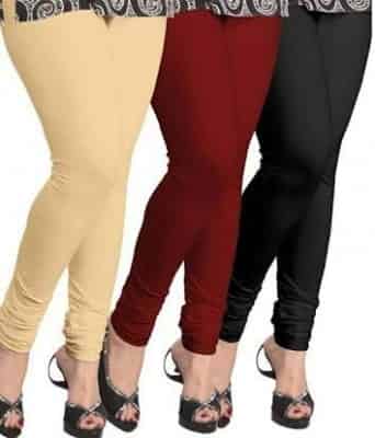 LUX LYRA Stretchable Chudidaar Cotton Leggings For Womens/Girls/Ladies