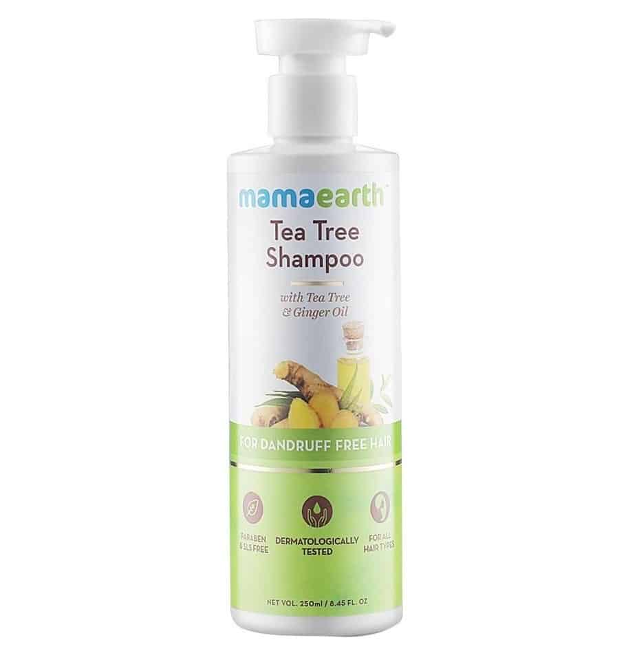 Mamaearth Tea Tree Shampoo for Anti Dandruff Free Hair, 250ml