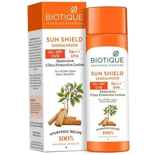 Biotique Bio Sandalwood 50+ SPF UVA/UVB Sunscreen, 120ml