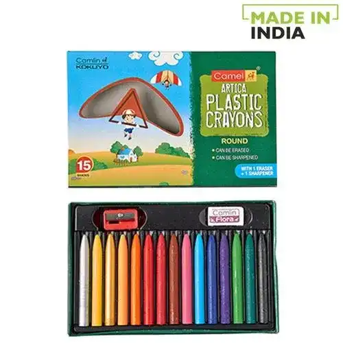 Camel Plastic Crayons - 15 Shades, 1pc
