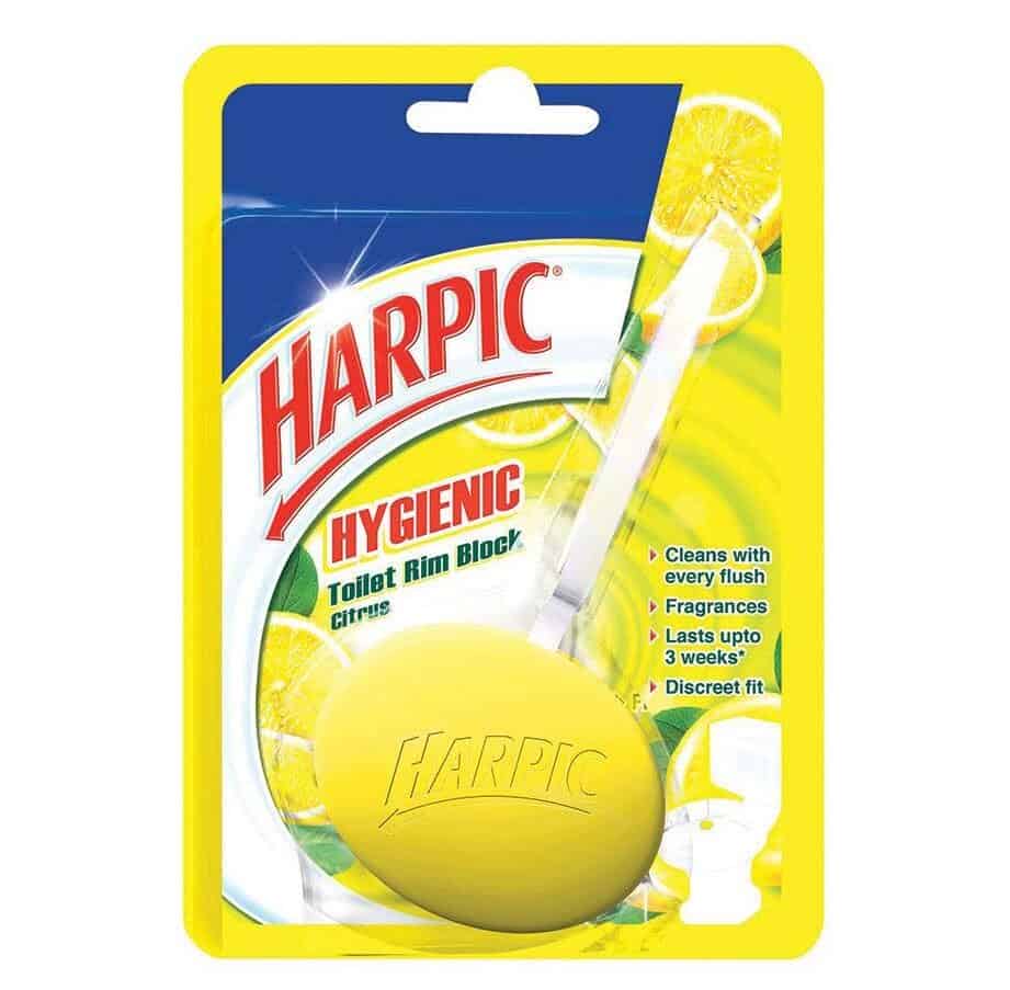Harpic Hygienic Citrus Toilet Rim Block, 26g