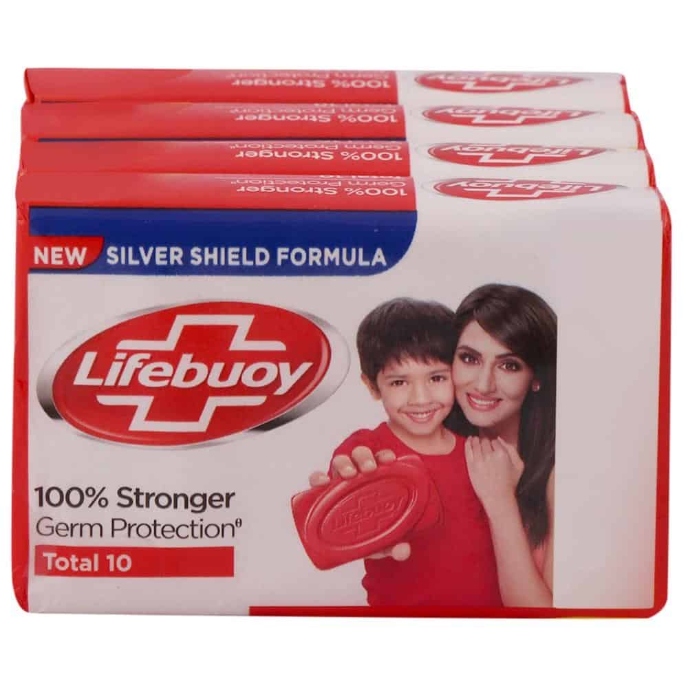 Lifebuoy Germ Protection Total Soap, 4x125g (Pack of 4)