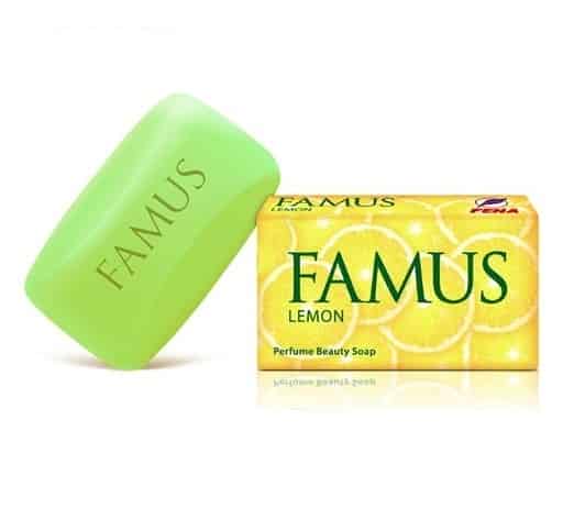 Fena Famus Lemon Perfume Beauty Soap, 5x100g (Pack of 5)