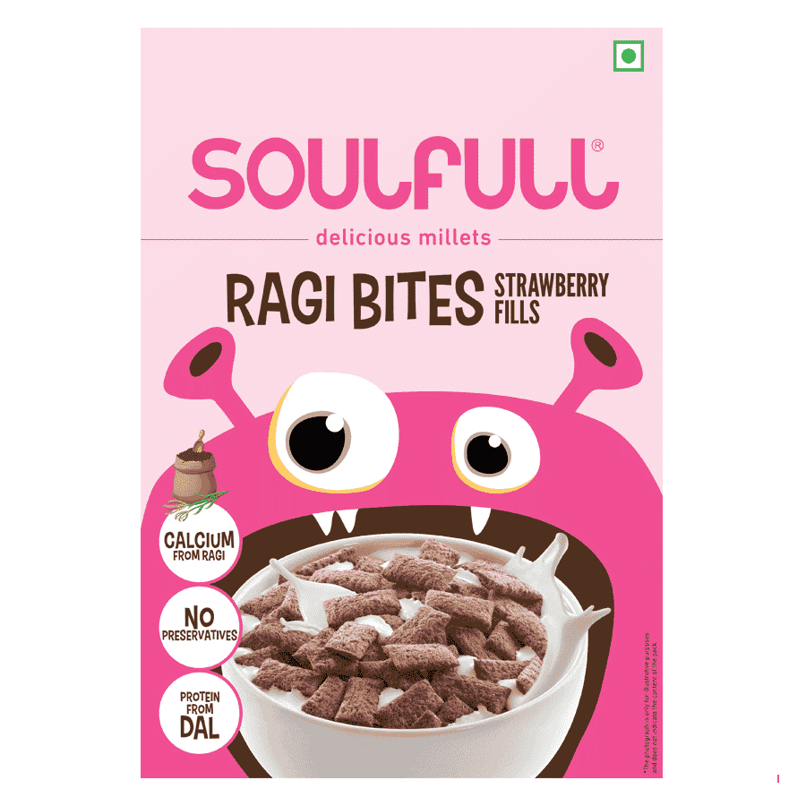 Soulfull Ragi Bites Strawberry Fills